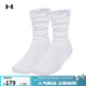 安德瑪（Under Armour）Sportstyle男女棉質(zhì)運動(dòng)休閑中筒襪-2雙裝1390129 白色100 L