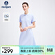 Navigare意大利小帆船女士連衣裙25春夏季新品休閑簡(jiǎn)約風(fēng)POLO裙時(shí)尚中長(cháng)裙 航線(xiàn)藍 XL