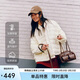 艾萊依輕薄羽絨服女秋季時(shí)尚通勤休閑百搭保暖鴨絨外套 砂礫米M