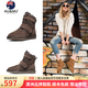 AU&MU澳洲冬季羊皮毛一體雪地靴男女大碼中筒靴子加絨加厚保暖防滑棉鞋 巧色 【男女款】【羊皮毛一體】375 42