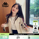 卡帕（Kappa）背靠背運動(dòng)外套女款2025新款復古針織撞色開(kāi)衫衛衣女潮K0E62WK01D