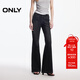 ONLY2026春季新款法式復古口袋修身長(cháng)褲喇叭褲牛仔褲女|126132106 J09深牛仔灰色 S S標準褲長(cháng)