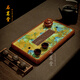 石茗堂柯木茶盤(pán)小號干濕兩用茶盤(pán)干泡盤(pán)家用儲水式實(shí)木茶臺茶具托盤(pán)茶海 望岳·萬(wàn)里江山(花梨色-干濕兩用) 44.5*25*5cm