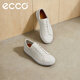 愛(ài)步（ECCO）休閑鞋男 2026年新款真皮簡(jiǎn)約舒適板鞋輕商務(wù)男鞋 柔酷10號560114 白色56011401007 40
