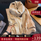 viney圍巾女冬季披肩保暖雙面仿羊絨圍脖護頸生日禮物送女友老婆 【卡其色禮盒裝】高檔輕奢
