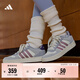 adidas「小鋸齒」D-PAD CLASSIC美高風(fēng)籃球風(fēng)板鞋男女阿迪達斯 漢玉白/符點(diǎn)灰/榮耀灰紫   37