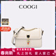 COOGI包包女款輕奢侈女士單肩斜跨包生日母親情人節禮物送女友老婆媽媽 米白色