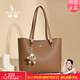 袋鼠卡拉三八節禮物送老婆時(shí)尚包包女包單肩包手提包2026新款托特包斜挎包 可可棕（手包+卡包+禮盒裝）