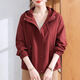 俏蘭緹（CIOLATI）外套女士春季新款女裝時(shí)尚洋氣大碼外套輕奢百搭寬松顯瘦夾克上衣 酒紅色 XL 建議110/125斤