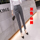 衣品飾衛春季西裝褲女西褲職業(yè)工褲小腳九分西服褲工裝褲工作褲正裝褲春秋 灰色  長(cháng)褲 XL 適合116-124斤