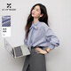 香影蝴蝶結飄帶條紋襯衫女2026春季新款襯衣高智感系帶領(lǐng)藍色上衣 條紋 L 165/88A/110-125斤