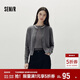 森馬（Semir）[商場(chǎng)同款]針織開(kāi)衫女短款撞色圓領(lǐng)2025秋季羊毛上衣101525106006