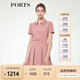 PORTS寶姿女裝甜美氣質(zhì)修身連衣裙女娃娃領(lǐng)A字裙粉色ALM8D029JWP072 PINK M (6)