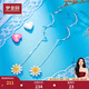 夢(mèng)金園銀耳環(huán)小雛菊氣質(zhì)耳線(xiàn)925銀耳飾耳墜女款送閨蜜