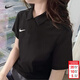 耐克（NIKE）短袖T恤女裝 2026春夏新款潮流時(shí)尚運動(dòng)服梭織翻領(lǐng)冰絲上衣POLO衫 熱推/時(shí)尚黑色Polo衫/曬圖退5 M (160/84A)