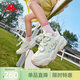 卡帕（Kappa）兒童運動(dòng)鞋女童鞋春季新款防滑防水男童跑步鞋青少年大童軟底跑鞋 水綠色 34