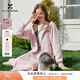 香影學(xué)院風(fēng)粉色衛衣套裝女2026春裝新款連帽外套直筒裙休閑兩件套 銀牡丹色 S
