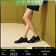 STUART WEITZMAN【禮物】SW MRSPATS春夏黑色珍珠粗跟牛皮革樂(lè )福鞋女鞋真皮