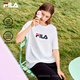 FILA 斐樂情侶多彩T恤2026年夏男女涼感純棉短袖上衣休閑寬松運動t恤