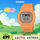 卡西歐（CASIO）手表女士G-SHOCK明星同款運動(dòng)電子學(xué)生表送女友禮物GLX-S5600-4