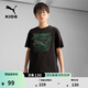 彪馬（PUMA）忍者神龜聯(lián)名|印花休閑短袖T恤男童新款春運動(dòng)上衣630084 黑色-01 176