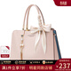 viney托特包包女包牛皮斜挎包品牌媽媽包中年生日禮物送女友老婆 【米杏色】實(shí)用高檔大容量輕奢單肩手提包