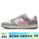 耐克NIKE女休閑板鞋 DUNK 運動(dòng)鞋DD1873-002灰粉37.5