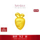 周大福SOINLOVE 愛(ài)蜜金 黃金胡蘿卜黃金轉運珠手繩 VR868禮物