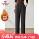 俞兆林中老年女裝冬裝加絨休閑褲媽媽裝褲子婆婆加厚保暖褲 Y244K3017