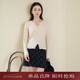 西町村屋（SETIROM）新款女士套頭毛衣/針織衫簡(jiǎn)約顯瘦長(cháng)袖外搭XX8D10001 杏色 均碼