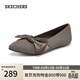 斯凱奇（Skechers）單鞋女士春季涼鞋軟底一腳蹬淺口平底外穿百搭瑪麗珍鞋158930