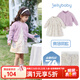 JELLYBABY[抑菌抗起球]女童兩件套小童春季法式套裝裙兒童長(cháng)袖碎花裙連衣裙 紫色 90 CM