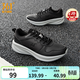 361°運動(dòng)鞋男鞋春夏季新品網(wǎng)面透氣黑色減震通勤鞋跑步鞋男 曜石黑/循環(huán)灰【皮革面防潑水】 42