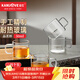 金灶（KAMJOVE）手工吹制純玻璃茶杯水杯品茗杯新款帶把玻璃杯耐高溫小茶杯花茶杯 K-101T（50ml）4只