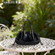 CHARLES&KEITH26春季新品時(shí)尚抽繩手提水桶包腋下包CK2-10671896 Black黑色 S