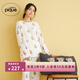 gelatopique睡衣女25秋冬動(dòng)物蛋糕滿(mǎn)印長(cháng)袖T恤PWCT254370 灰白色 均碼