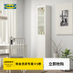 宜家（IKEA）BILLY畢利OXBERG奧克伯柜子儲物柜木質(zhì)玻璃門(mén)書(shū)柜收納柜 白色