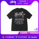 斯圖西（stussy）·斯圖西油墨絲徽標印花字母泳池圓領(lǐng)短袖T恤男女同款上衣 黑色(泳池) L
