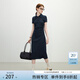 范思藍恩天才少女學(xué)院風(fēng)polo連衣裙女2025夏新款長(cháng)款收腰裙子2179 藏青色 M