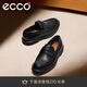 愛(ài)步（ECCO）商務(wù)正裝鞋皮鞋男 簡(jiǎn)約一腳蹬樂(lè )福鞋 都市倫敦系列525654 黑色40