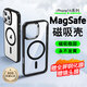 諾康士【磁吸款】適用蘋(píng)果16ProMax手機殼 iPhone16保護套超薄Magsafe充電防摔全包簡(jiǎn)約抗指紋透明不發(fā)黃 【蘋(píng)果16ProMax】MagSafe磁吸殼 贈高清鋼化膜+鏡頭膜