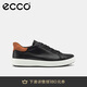 愛(ài)步（ECCO） 日常休閑百搭經(jīng)典板鞋 柔酷7號男鞋470824 黑色/棕色41 HL