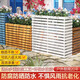 森利樂(lè )飯店餐飲屏風(fēng)花槽戶(hù)外庭院花箱護欄防腐木柵欄餐廳隔斷圍欄花架子 橫板加厚款100*30*60布朗得棕 自帶花槽