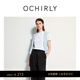 歐時(shí)力OCHIRLY 字母印花短袖t恤女裝上衣圓領(lǐng)休閑百搭夏新 高級感 米白 M