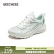 斯凱奇（Skechers）女鞋春季大網(wǎng)孔透氣運動(dòng)鞋女綁帶休閑跑步戶(hù)外鞋子女117486 薄荷色/MNT 37