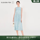 浮云堂「浮云堂.風(fēng)」書(shū)韻.新中式改良立領(lǐng)亞麻連衣裙女25夏禪意氣質(zhì)茶服 西子 M