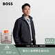雨果博斯BOSS【雙面夾克】男士寬松版型城市風(fēng)雙面夾克 001-黑色 M (48)