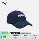彪馬（PUMA）純棉刺繡復古休閑粗呢棒球帽新款鴨舌帽運動(dòng)帽027732 粗呢藍-02 OSFA