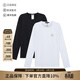 VERSACE JEANS COUTURE范思哲主線(xiàn) 男士圓領(lǐng)長(cháng)袖汗衫貼身打底衫內衣T恤兩件套裝 AU10197 A232741 A225E 黑色/白色 L /品牌原碼5