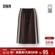 森馬（Semir）[商場(chǎng)同款]半身裙女松緊腰長(cháng)裙2025秋季運動(dòng)風(fēng)直筒裙101525120004
